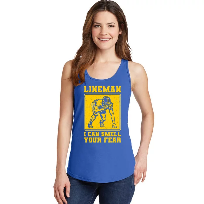 American Football Line Player Support Gift Ladies Essential Tank