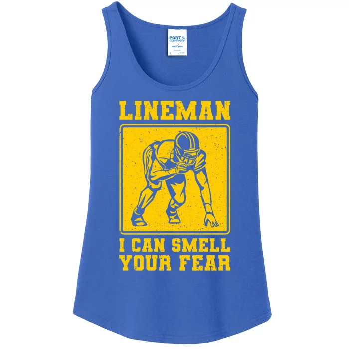 American Football Line Player Support Gift Ladies Essential Tank