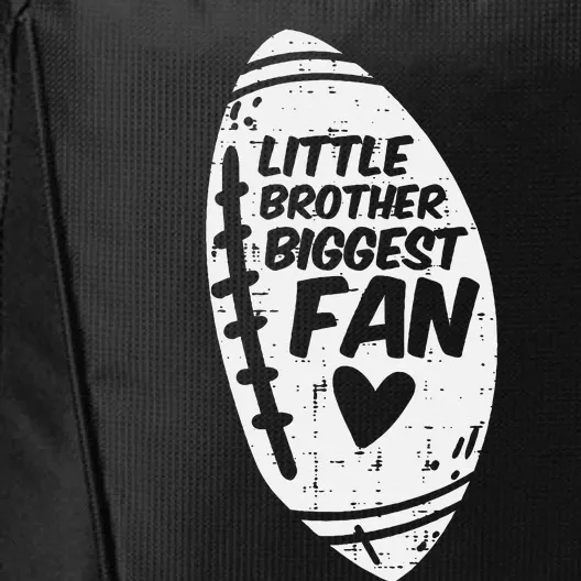 American Football Little Brother Biggest Fan Family City Backpack