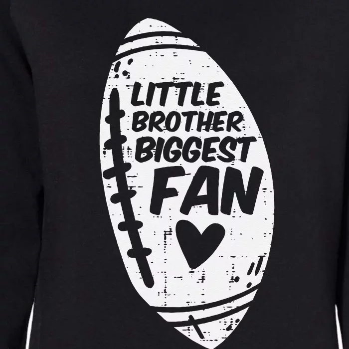 American Football Little Brother Biggest Fan Family Womens California Wash Sweatshirt