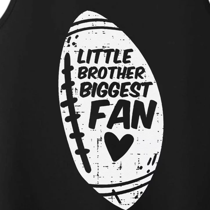 American Football Little Brother Biggest Fan Family Performance Tank