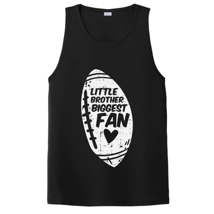 American Football Little Brother Biggest Fan Family Performance Tank