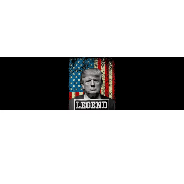 American Flag Legend Trump Mug Shot 2024 President Bumper Sticker