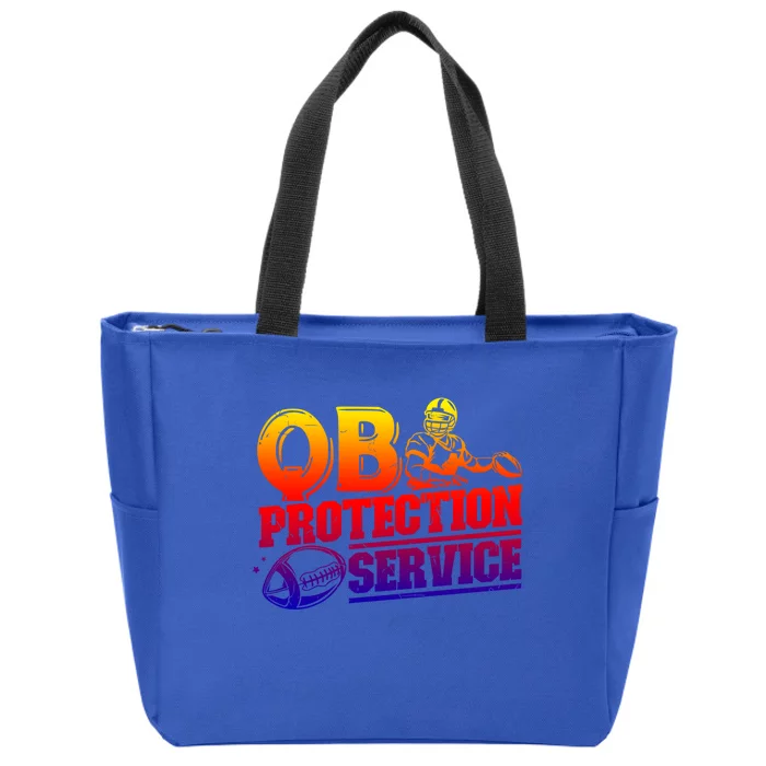 American Football Line Qb Protection Service Great Gift Zip Tote Bag