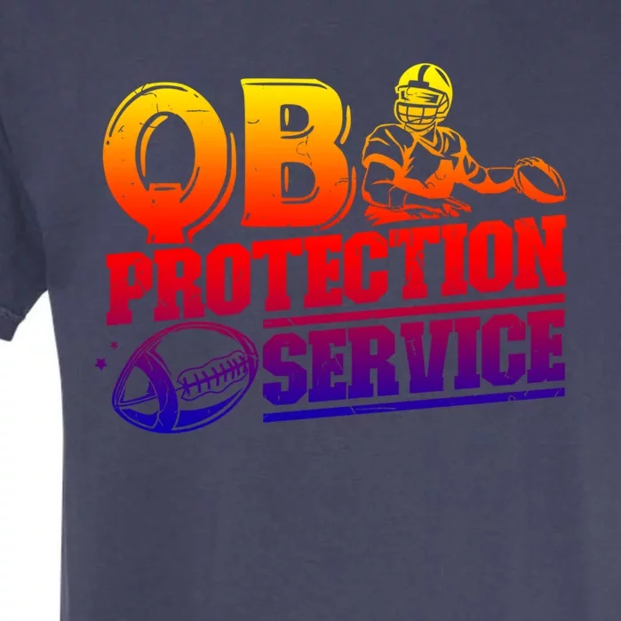 American Football Line Qb Protection Service Great Gift Garment-Dyed Heavyweight T-Shirt