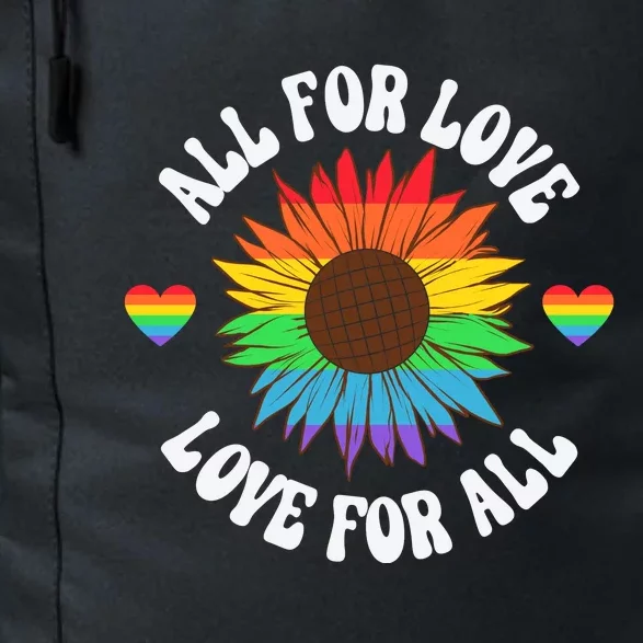 All For Love Love For All Lgbt Gay Pride Ally Lesbian Pride Month Daily Commute Backpack