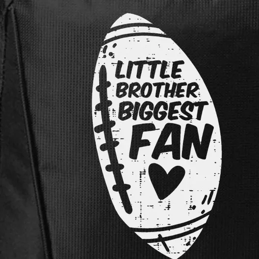 American Football Little Brother Biggest Fan Family City Backpack