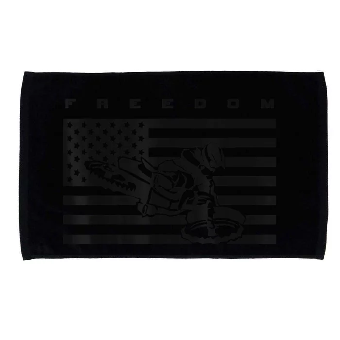 American Flag Motocross Apparel Motocross Dirt Bike Microfiber Hand Towel