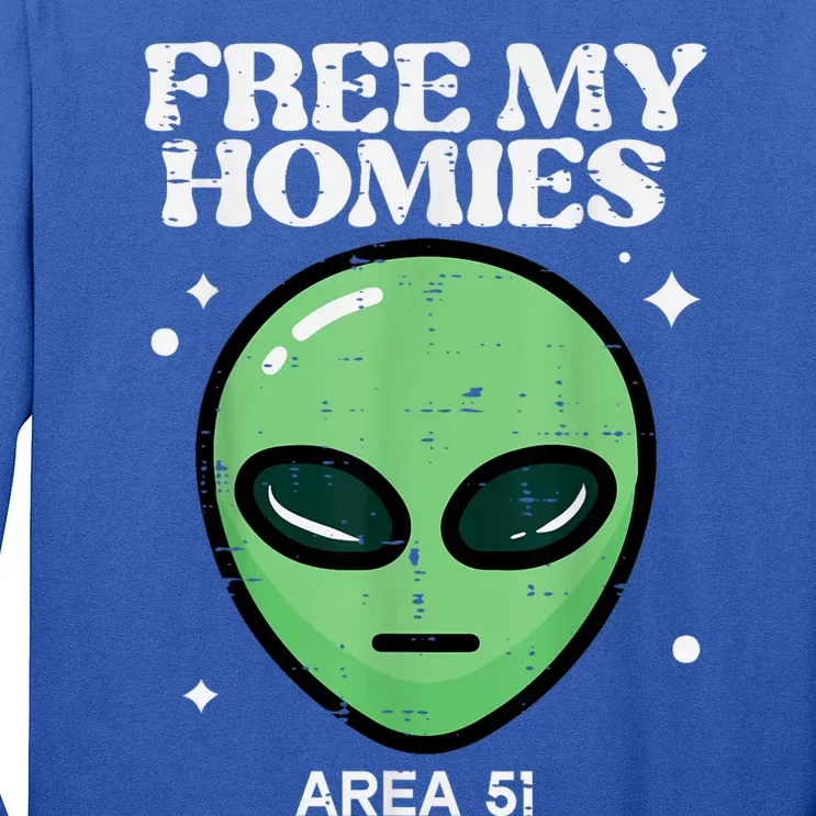 Alien Free My Homies Area 51 Funny Ufo Long Sleeve Shirt