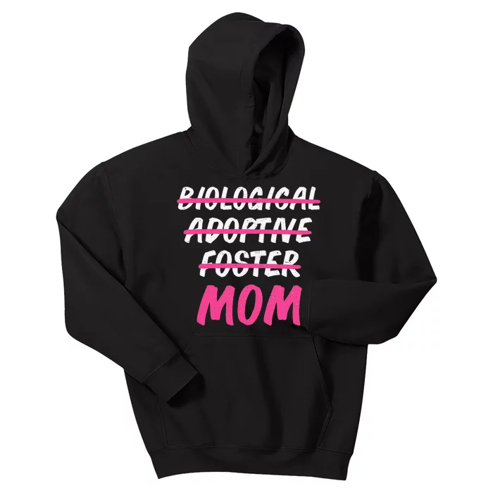 Adoptive Foster Mom Mothers Day Foster Mom Kids Hoodie