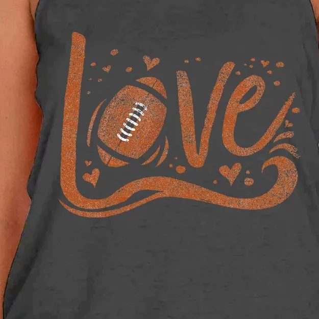 American Football Mom American Football Lover Women's Knotted Racerback Tank