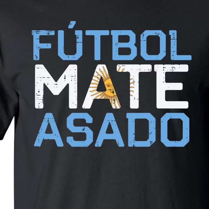 Argentina Futbol Mate Asado Flag Soccer Tall T-Shirt