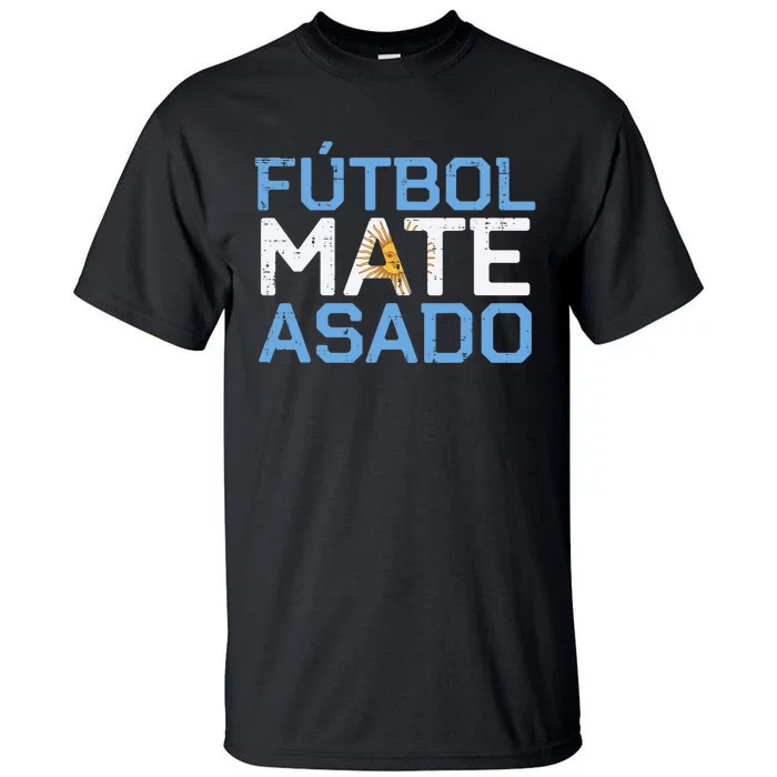 Argentina Futbol Mate Asado Flag Soccer Tall T-Shirt