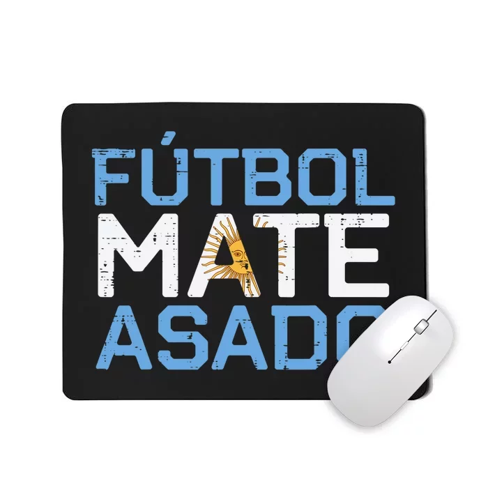 Argentina Futbol Mate Asado Flag Soccer Mousepad