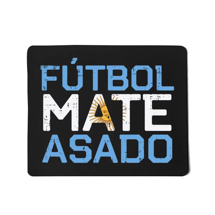 Argentina Futbol Mate Asado Flag Soccer Mousepad