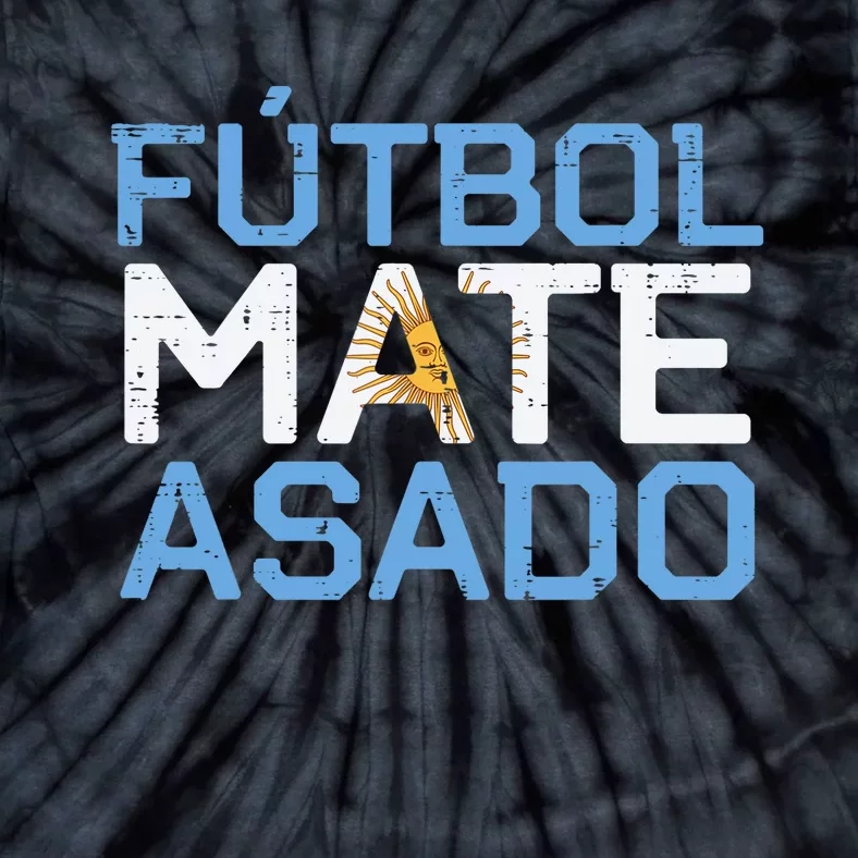 Argentina Futbol Mate Asado Flag Soccer Tie-Dye T-Shirt