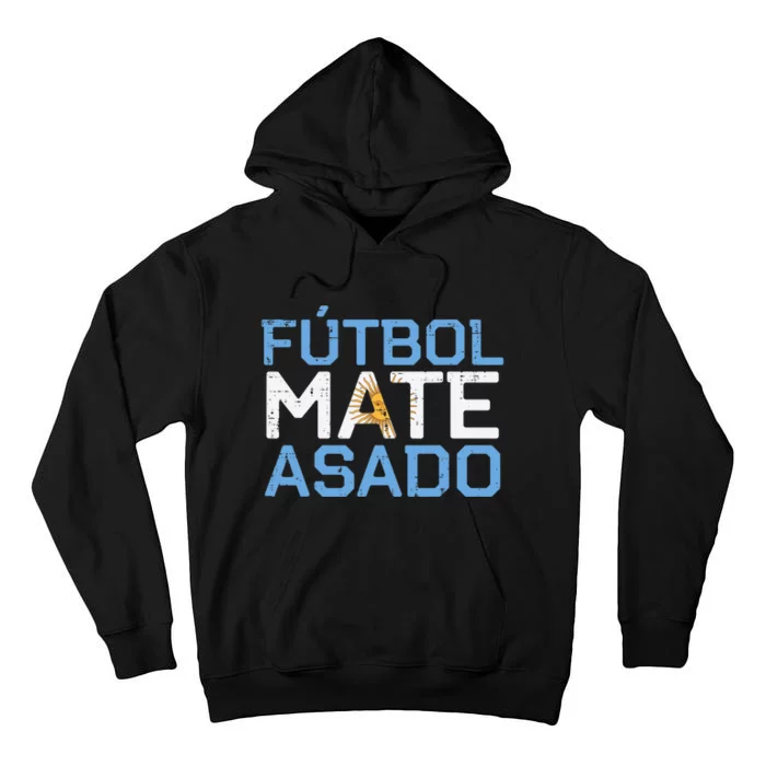 Argentina Futbol Mate Asado Flag Soccer Tall Hoodie