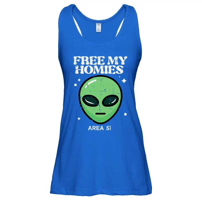 Alien Free My Homies Area 51 Ladies Essential Flowy Tank