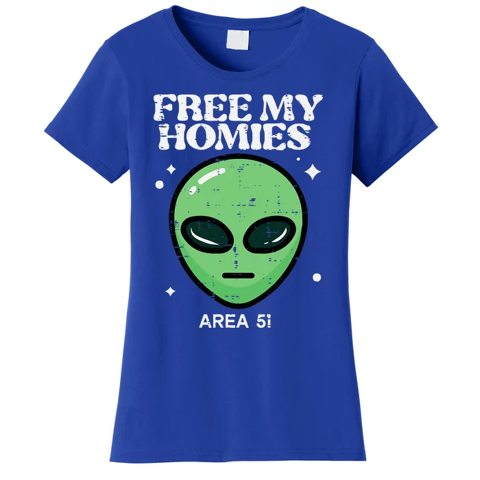 Alien Free My Homies Area 51 Women's T-Shirt