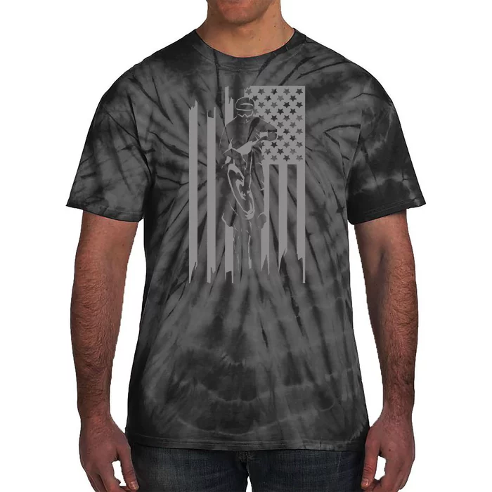 American Flag Motocross Apparel Motocross Dirt Bike Tie-Dye T-Shirt