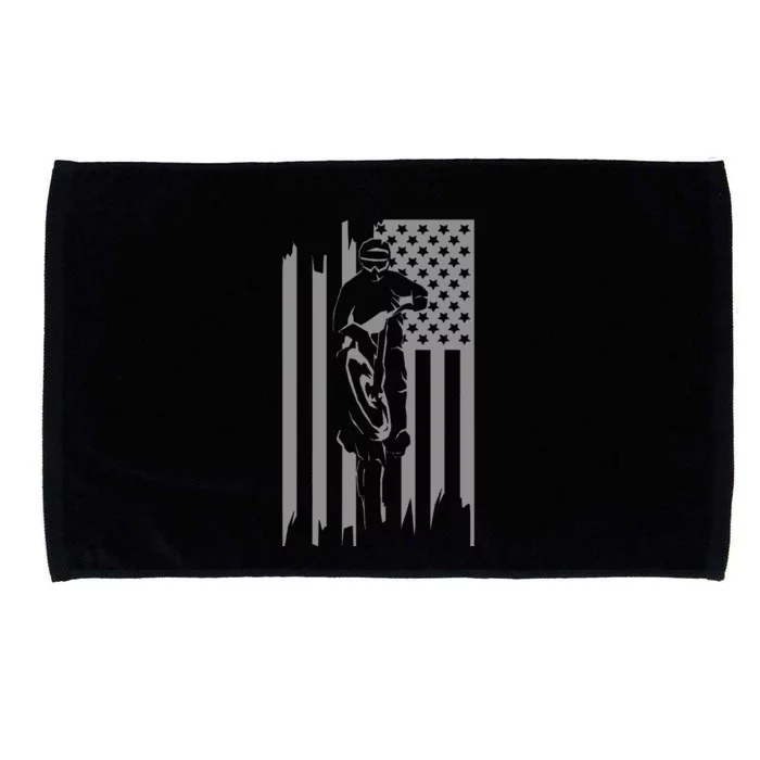 American Flag Motocross Apparel Motocross Dirt Bike Microfiber Hand Towel