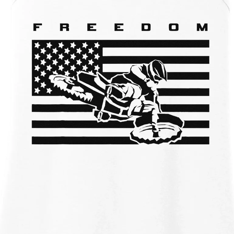 American Flag Motocross Apparel Motocross Dirt Bike Ladies Essential Tank