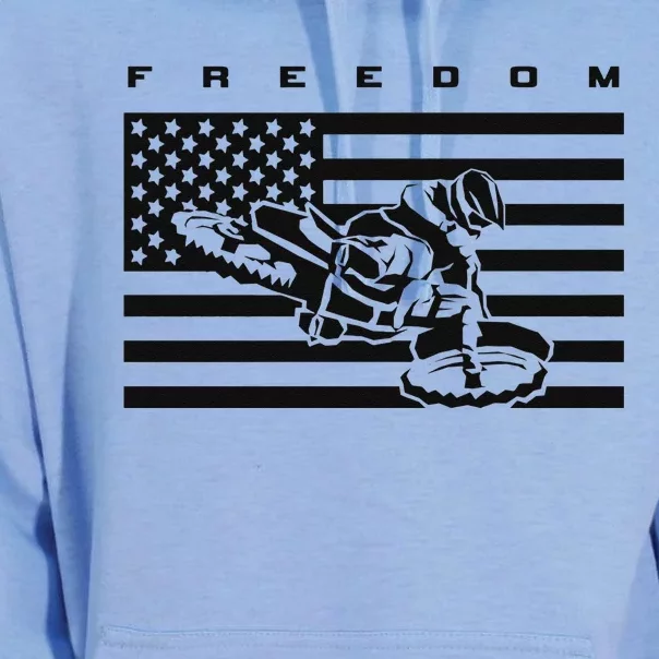 American Flag Motocross Apparel Motocross Dirt Bike Unisex Surf Hoodie