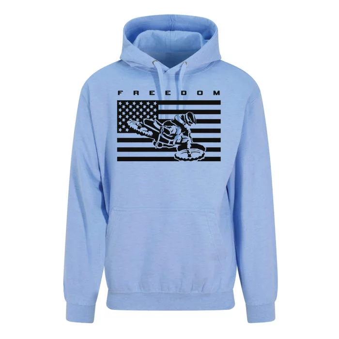 American Flag Motocross Apparel Motocross Dirt Bike Unisex Surf Hoodie