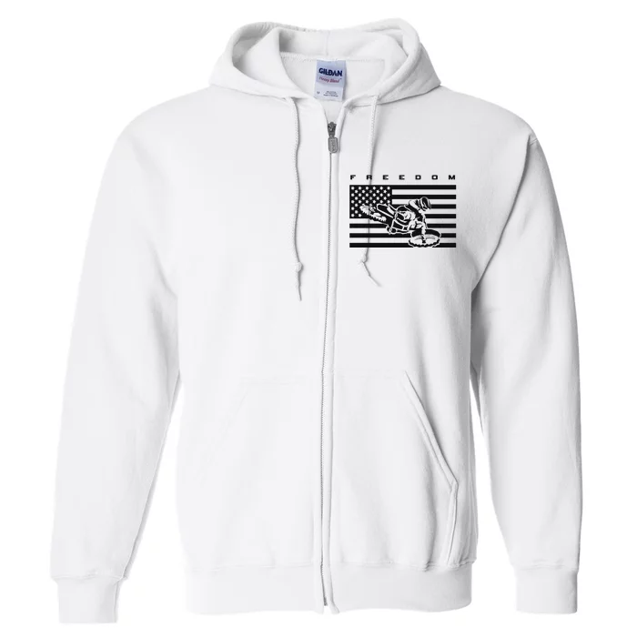 American Flag Motocross Apparel Motocross Dirt Bike Full Zip Hoodie