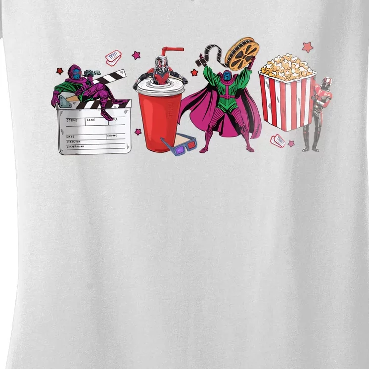 Ant Funny Man 3 Kang The Conqueror Cinema Ant Funny Man And Wasp Quantumani Women's V-Neck T-Shirt