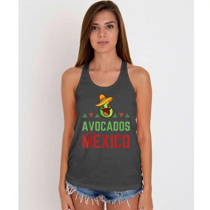 Avocados from Mexico - Mexican Day flag - Avocado Costume Women's Knotted Racerback Tank