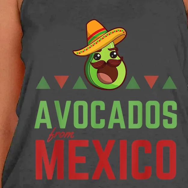 Avocados from Mexico - Mexican Day flag - Avocado Costume Women's Knotted Racerback Tank