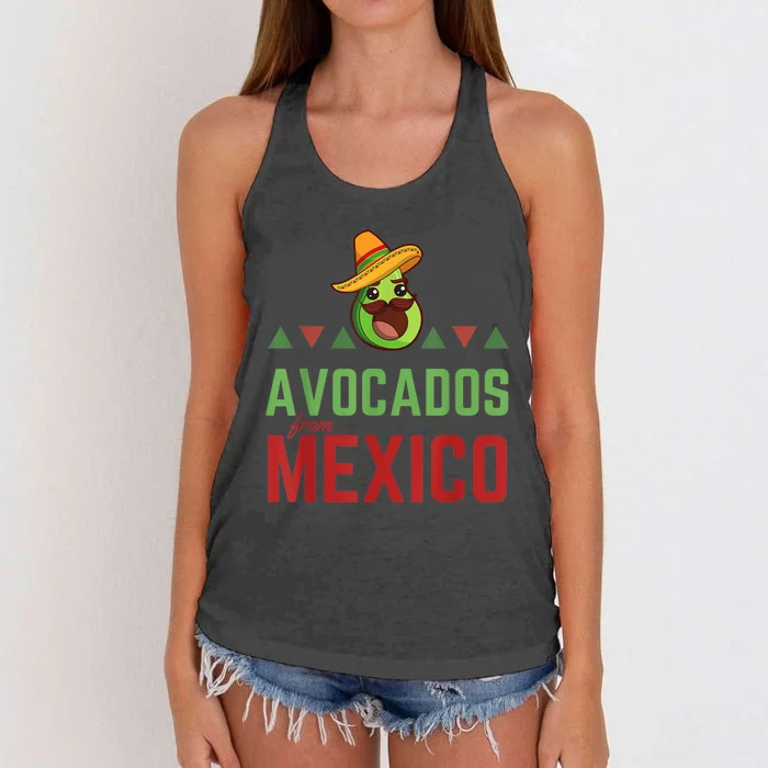 Avocados from Mexico - Mexican Day flag - Avocado Costume Women's Knotted Racerback Tank