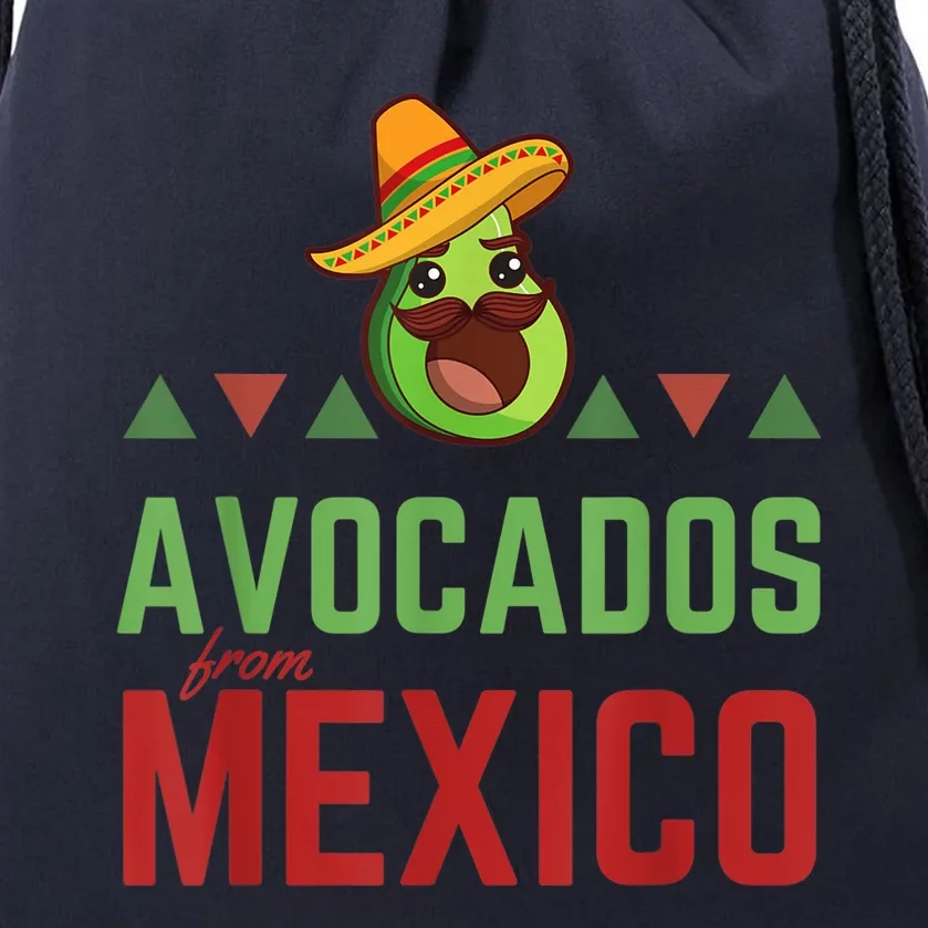 Avocados from Mexico - Mexican Day flag - Avocado Costume Drawstring Bag