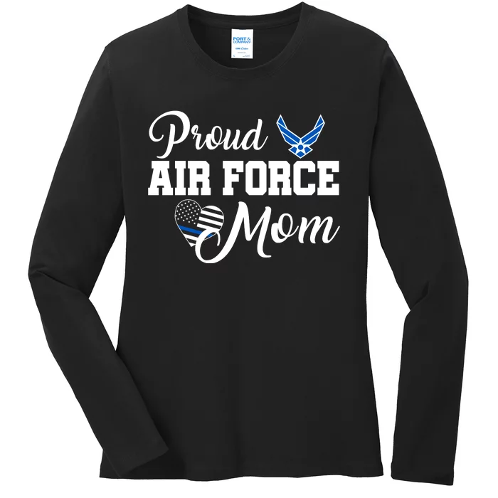 Air Force Mom Ladies Long Sleeve Shirt