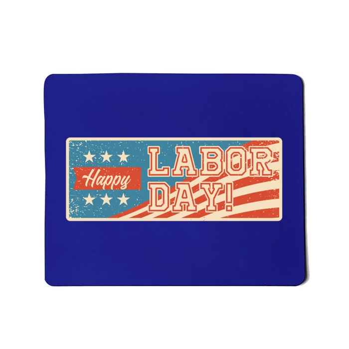 American Flag Movet Employee Happy Labor Day Worker Gift Mousepad