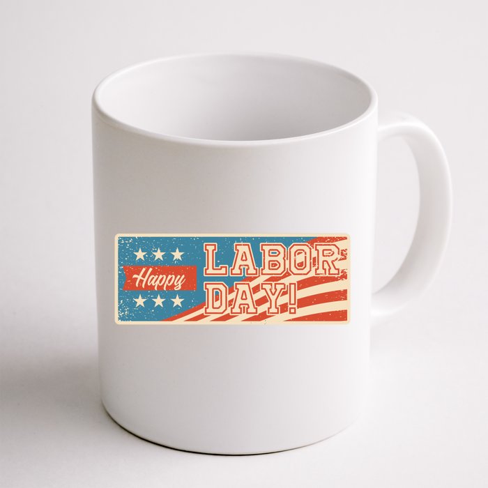 American Flag Movet Employee Happy Labor Day Worker Gift Front & Back Coffee Mug