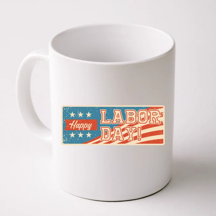 American Flag Movet Employee Happy Labor Day Worker Gift Front & Back Coffee Mug