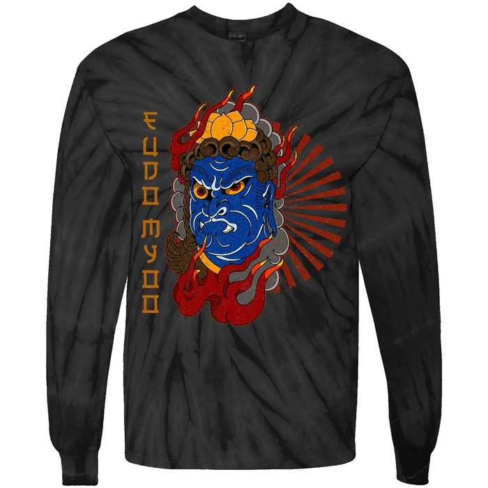 Acala Fudo Myoo Immovable Lord Spirituality Wisdom Tie-Dye Long Sleeve Shirt