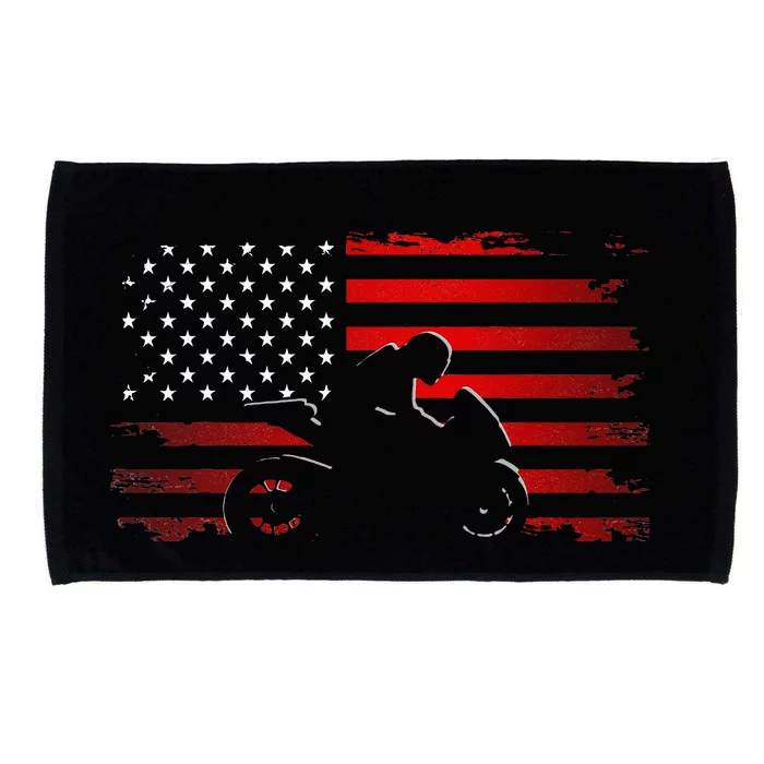 American Flag Motorcycle Apparel Motorcycle Microfiber Hand Towel