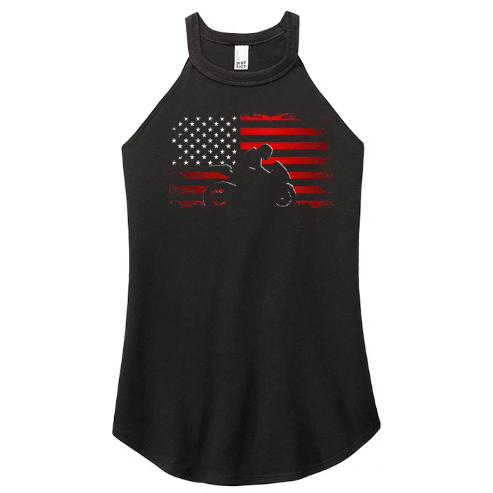 American Flag Motorcycle Apparel Motorcycle Women’s Perfect Tri Rocker Tank