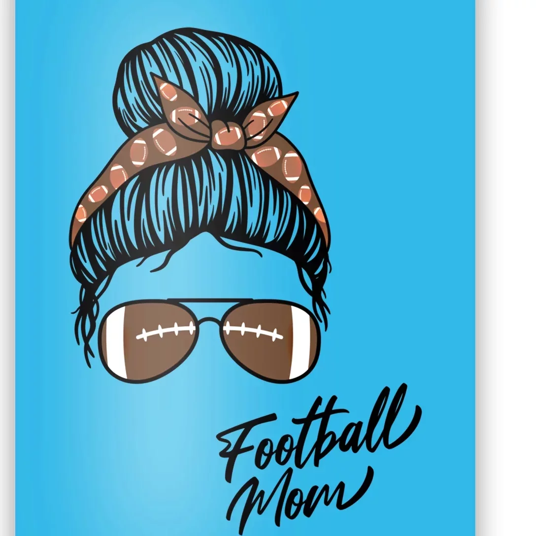 American Football Mom Meaningful Gift Mom Life Tee Touchdown Season Great Gift Poster