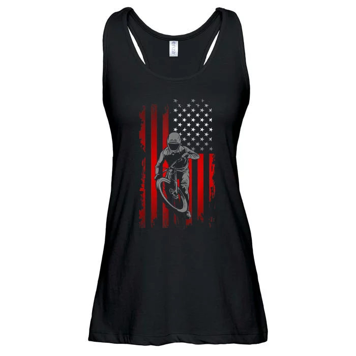 American Flag MTB Mountain Bike Ladies Essential Flowy Tank