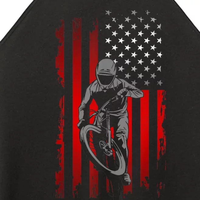 American Flag MTB Mountain Bike Women’s Perfect Tri Rocker Tank