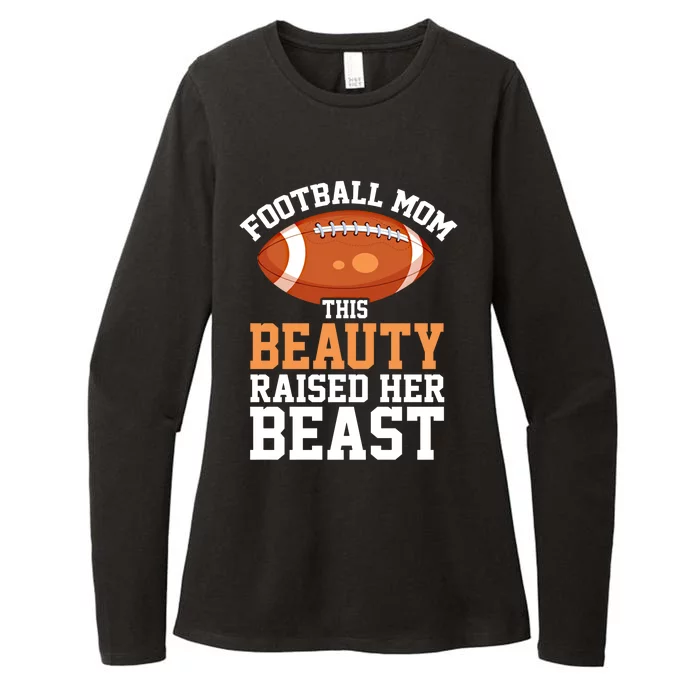 American Football Mother Football Sport Mom Gift Womens CVC Long Sleeve Shirt