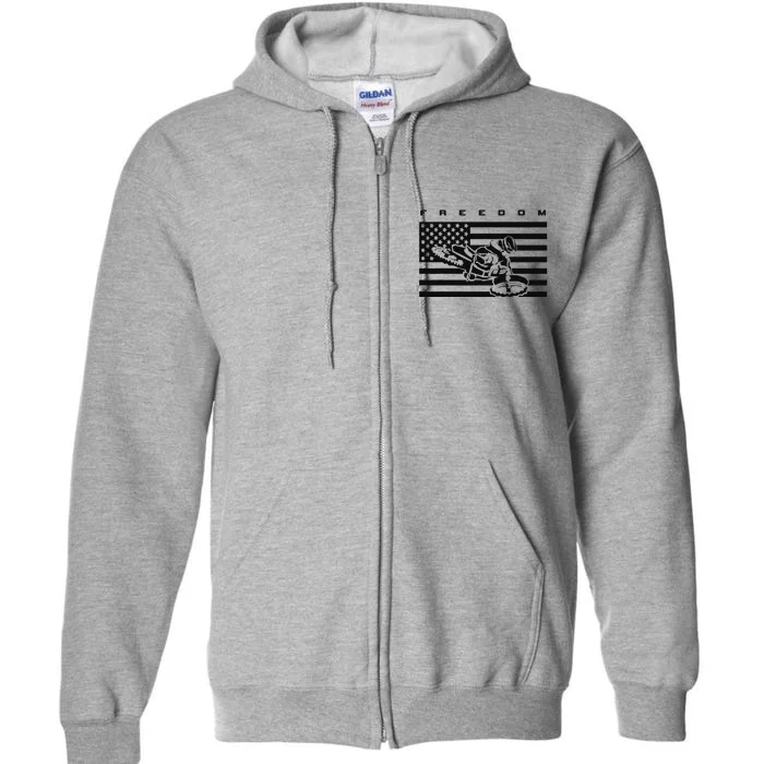 American Flag Motocross Full Zip Hoodie