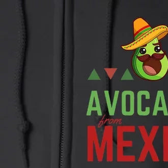 Avocados from Mexico Mexican Day flag Avocado Costume Full Zip Hoodie