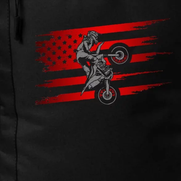 American Flag Motocross Apparel Motocross Dirt Bike Daily Commute Backpack