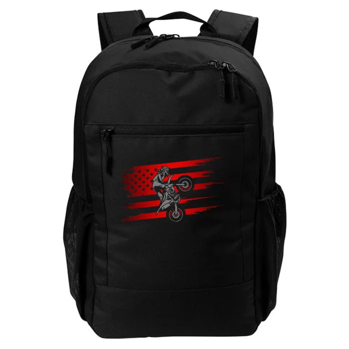 American Flag Motocross Apparel Motocross Dirt Bike Daily Commute Backpack