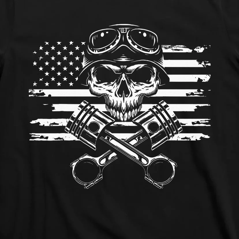 American Flag Motorcycle Apparel Motorcycle T-Shirt